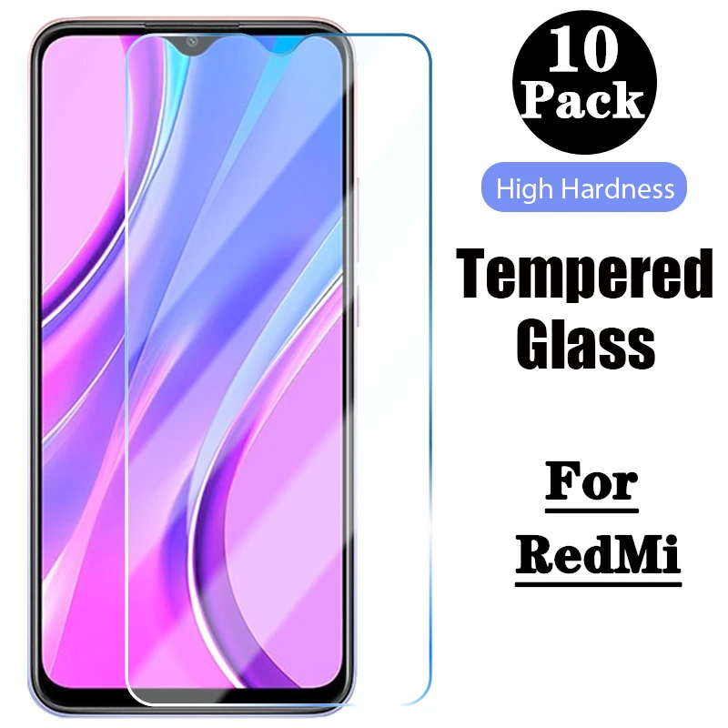 

Закаленное стекло с неполным покрытием для Xiaomi Redmi Note 10 Pro Max, защитная пленка для экрана Redmi Note 9, 8, 7, 6 T, S Pro, стекло, 10 шт.