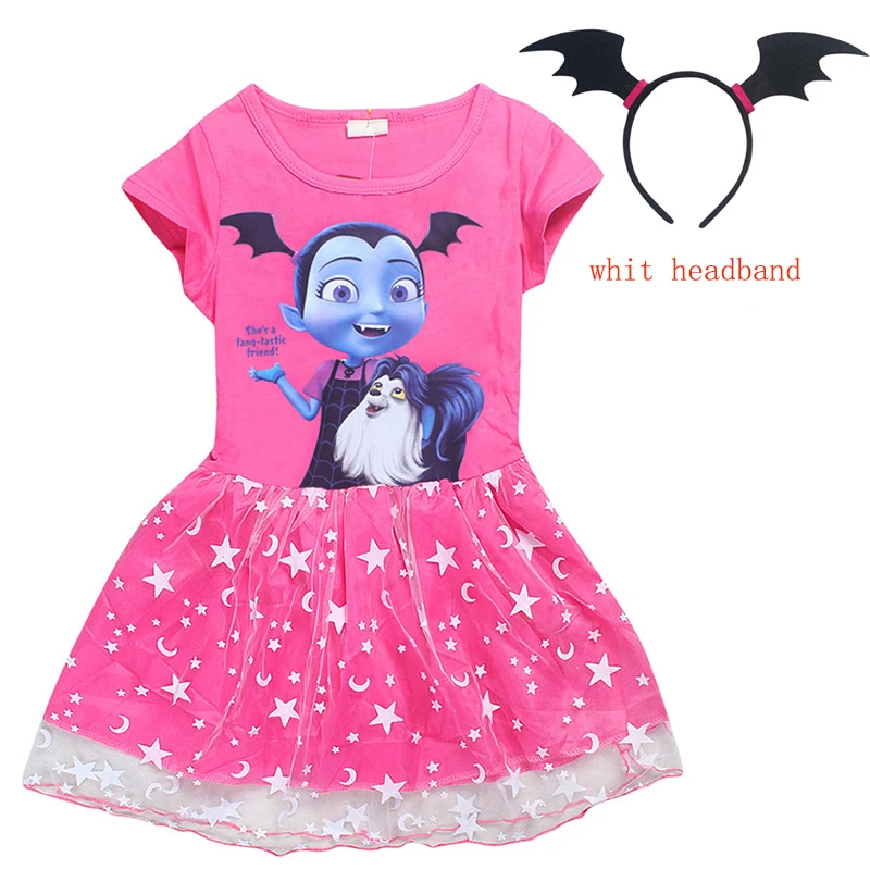 Детское платье для девочек летнее детей ясельного возраста Vampirina одежда