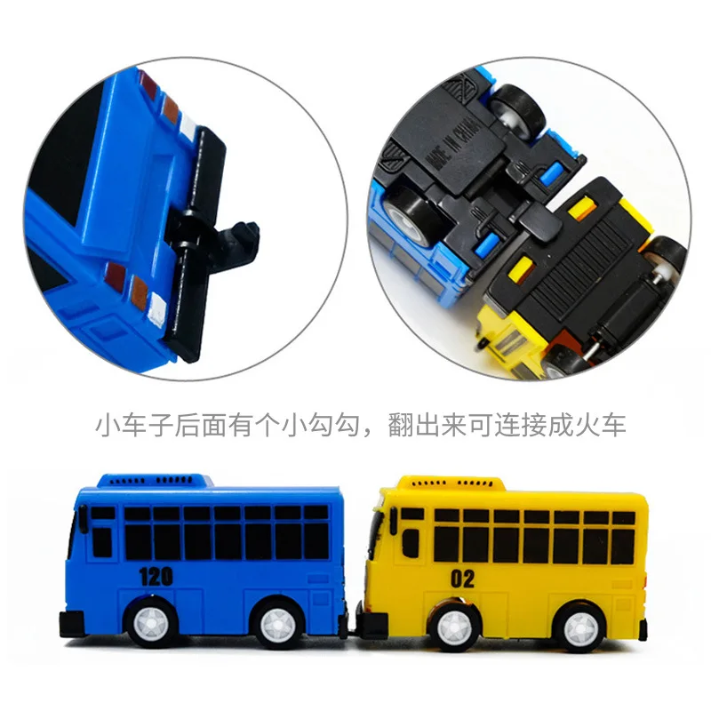 Миниатюрный детский автобус Tayo The Little Bus пластиковый игрушечный Oyuncak гаражный