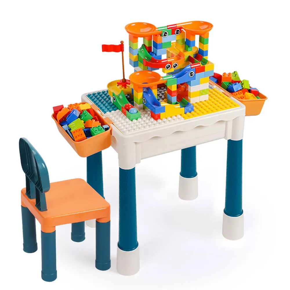 Классический конструктор сделай сам стол со стульями учебный большого размера