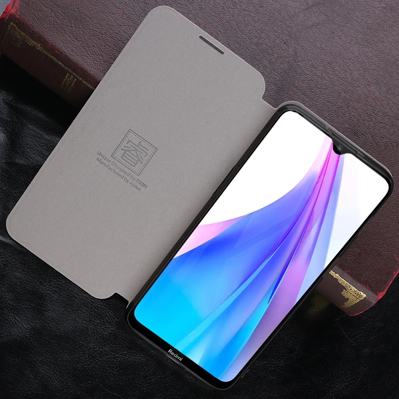 Чехол для Redmi Note 8T оригинальный роскошный кожаный чехол-книжка серии MOFi Rui Xiaomi