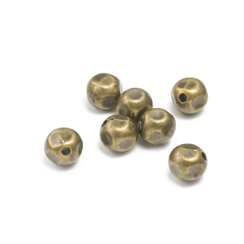 

Пластиковые бусины CCB, 50 шт., круглые антикварные бронзы, отверстие 10 мм: 2 мм