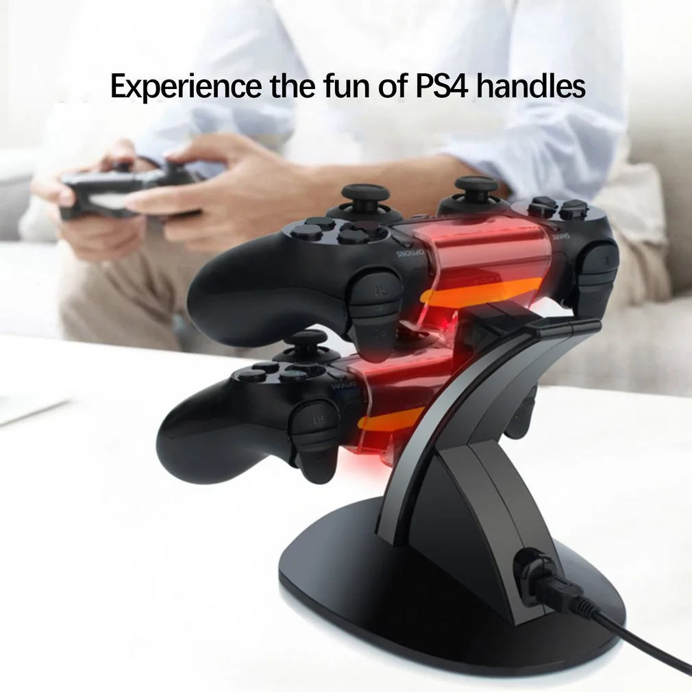 Быстрая зарядка PS4 док-станция двойной контроллер зарядное устройство зарядная станция геймпад подставка держатель база для SONY playstation 4 PS4/Pro/Slim