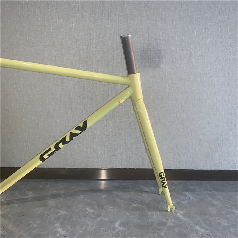 Серая рама для велосипеда F12 с фиксированной передачей набор рамок гоночного