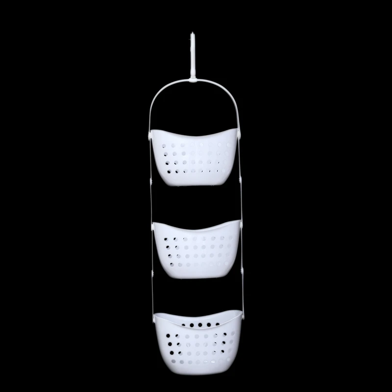 HTHL 3 ярус пластиковая корзина Душ Caddy висячая стойка опрятно убранные полки