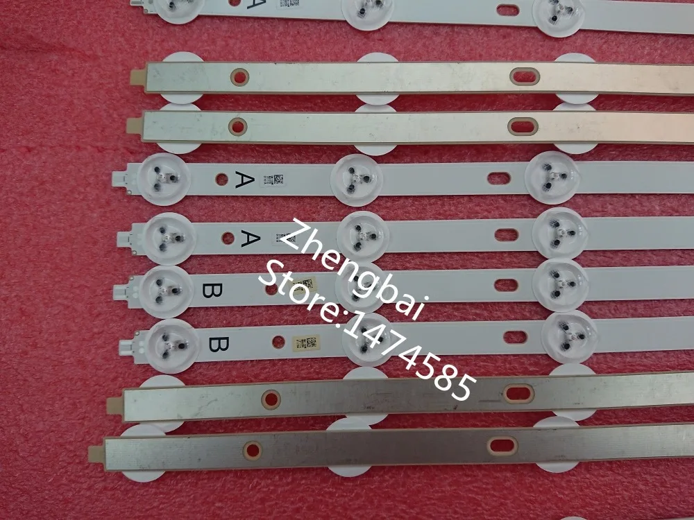 

New 16 Pieces(8*A,8*B) 46"LTI460HN09 LED strips SVS460AB6-REV7-A/B type-8LED-130820 8 LEDS 543mm