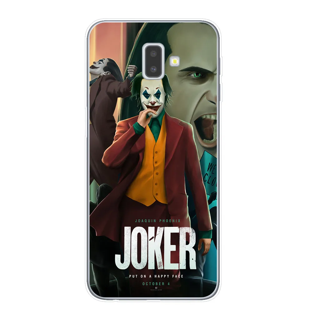 T7839 Joker из фильма ужасов «надевать счастливого лица мягкий TPU чехол для samsung J3 J5 J7 J4 J6 плюс Примечание 10 Pro Прозрачный чехол для телефона - Цвет: T7839