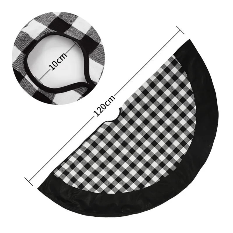 48 дюймовый большой размер Рождество. Юбка с невидимой нейлоновой застежкой в