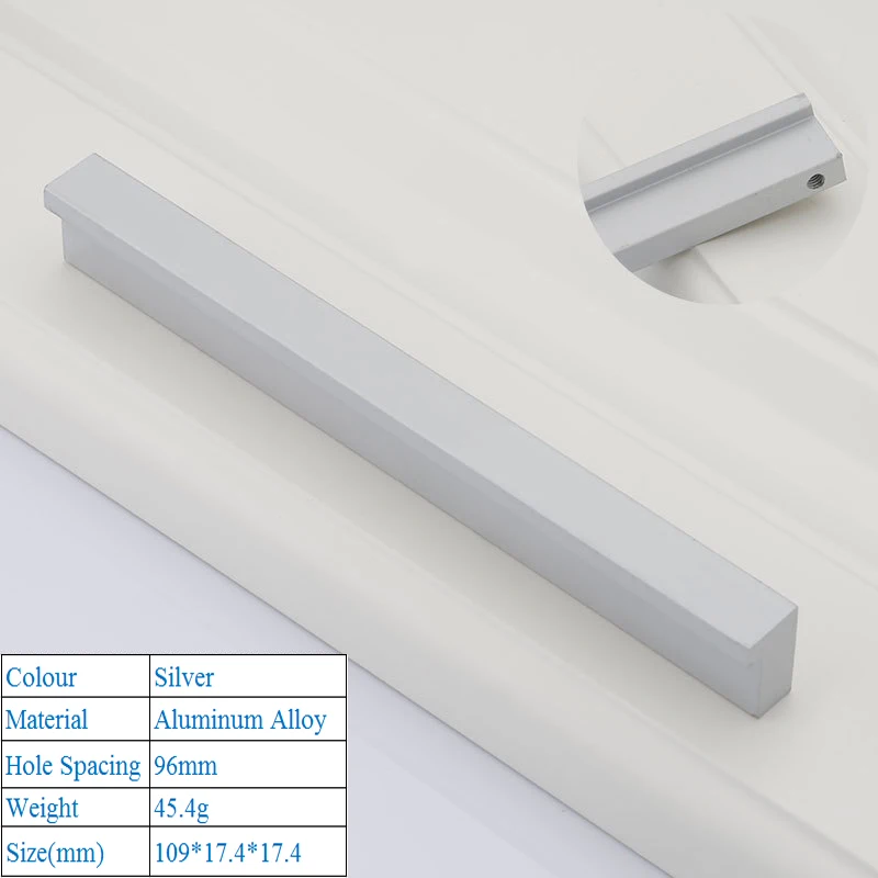 

Ручка для шкафа алюминиевая черная