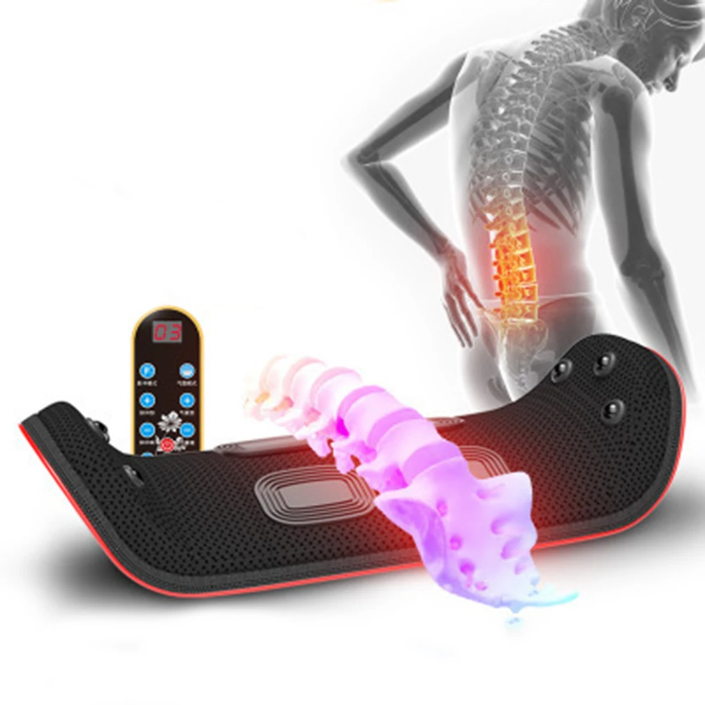 

Electric Lumbar Traction Machine Lower Waist Back Massager Vibration Massage Device Heating Lumbar Spine Pain Relieve fatigue