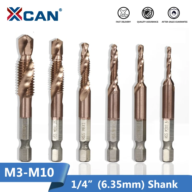 XCAN спиральный резьбовой кран с покрытием из быстрорежущей стали 1/4 мм |