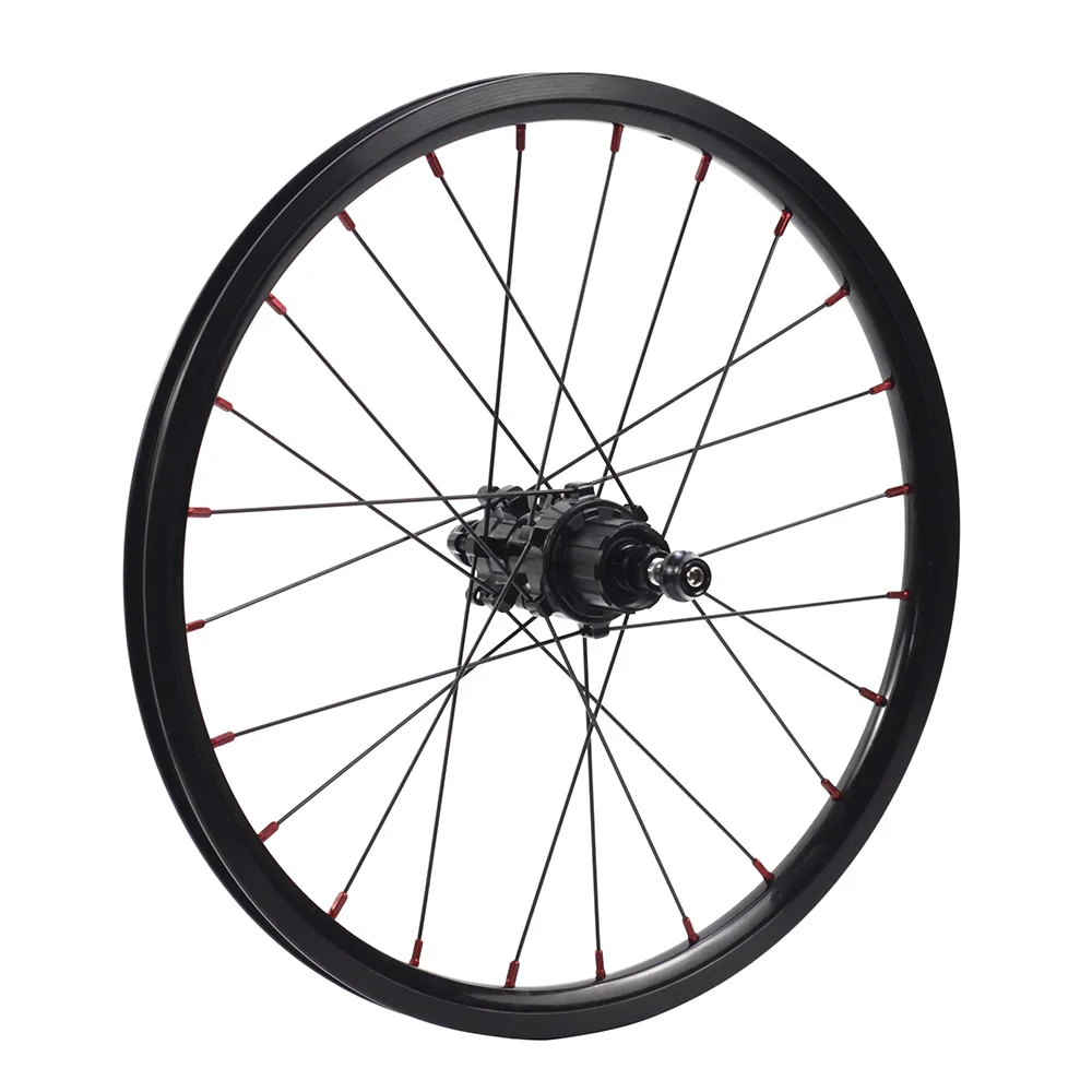 

SILVEROCK Aluminum Bike U Brake Wheels 16 x1 3/8 "349 16 inch External 1-7 speed 74/112mm for Brompton 3sixty Folding Wheelset
