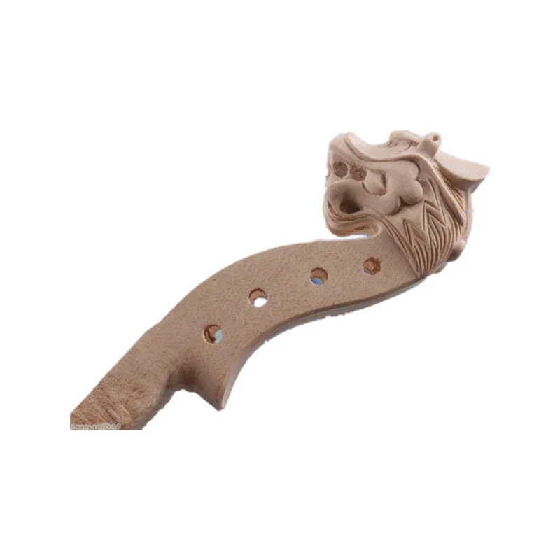 Часть для скрипки 1 шт. ручная резная белая скрипка с головой дракона 4/4 | Спорт и