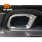 2014 2015 2016 2017 2018 для Jeep Cherokee KL Автомобильная хромированная головка из АБС-пластика, передний бампер, крышка рамы вентиляционного отверстия, отделка, стикеры, аксессуары