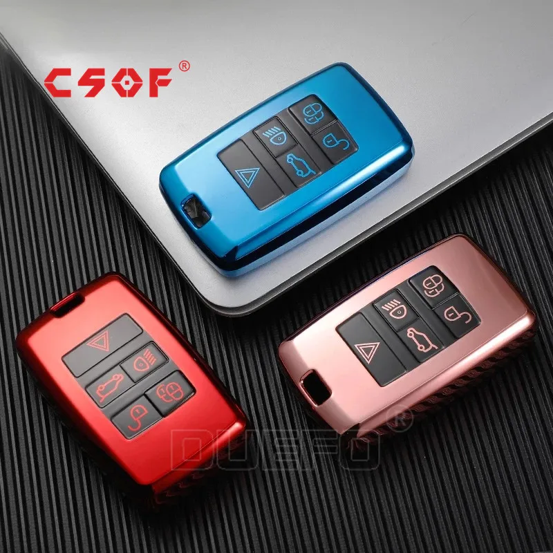 Чехол для автомобильного ключа из ТПУ Land Rover Range Evoque Discovery Sport Velar Jaguar F-Pace F-Type XE XF XJ |