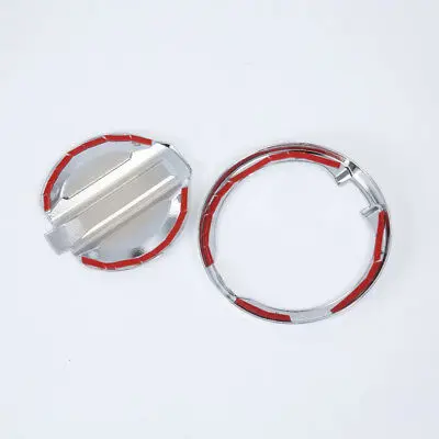 

Accessories Chrome Oil Fuel Tank Cap Cover Trim 2pcs For Jeep Wrangler JL 18-20