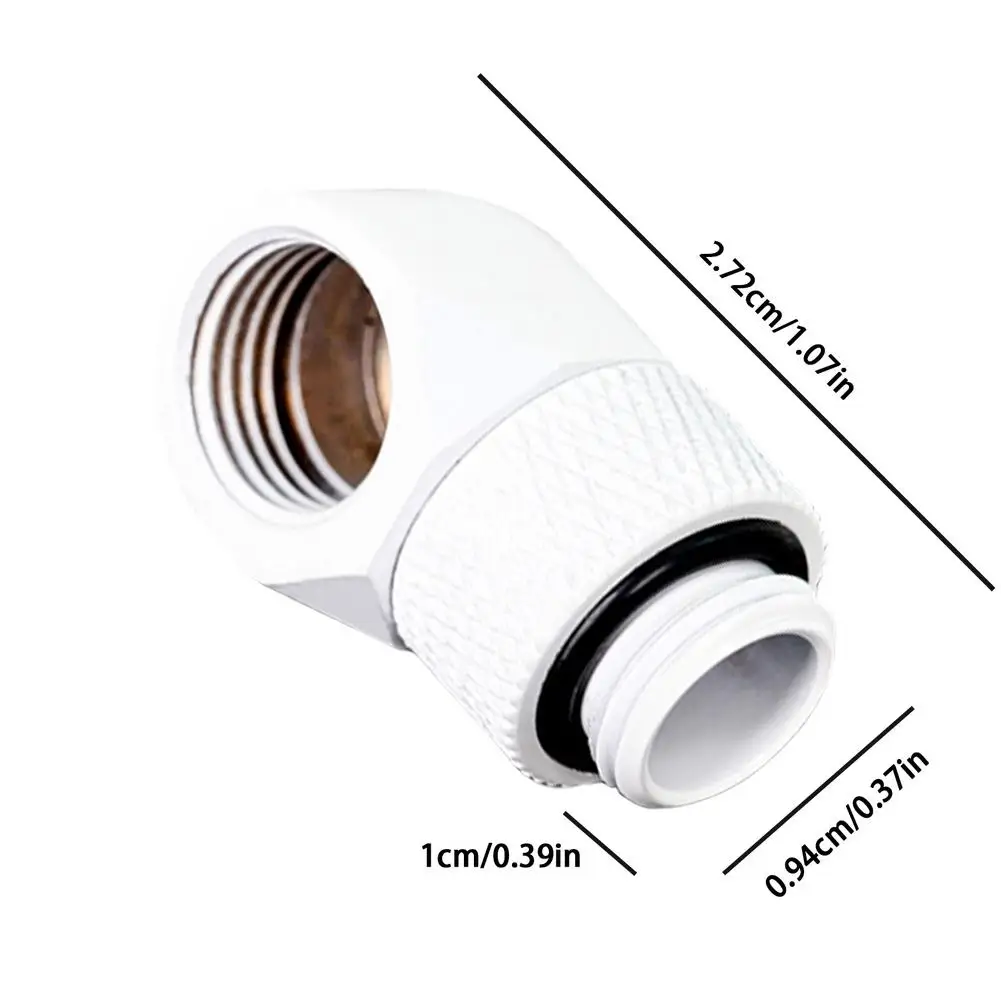 

PC Water Cooling Tube Adapter Standard G1/4 Bspp Thread 90 Degree Rotary Water Tube Connector Adapter For All Corsair XF