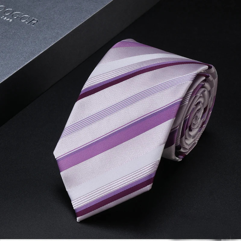 

2021 New Fashion Groom Wedding Necktie High Quality 7CM Red Tie For Men Business Formal Cravate With Gift Box