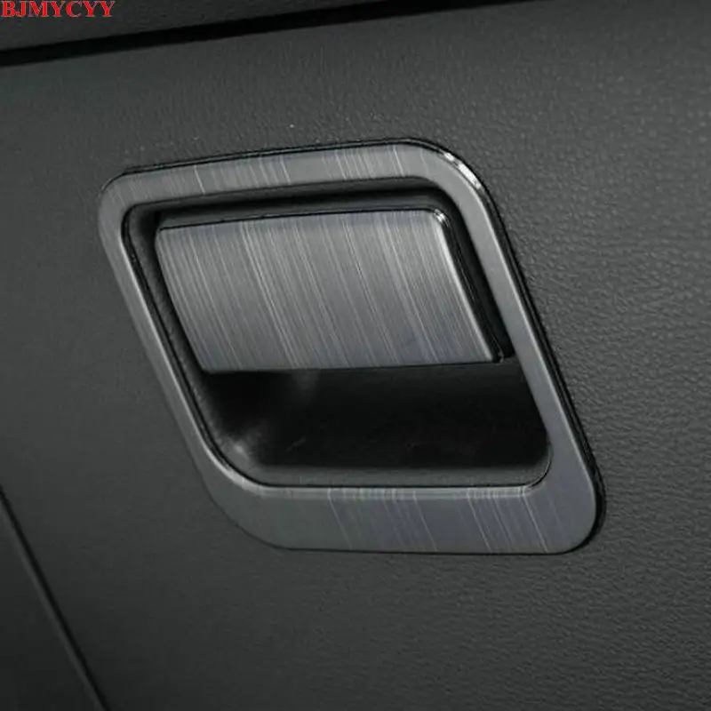 

BJMYCYY Stainless steel decorative panel frame for handle of glove box of Automobile Co driver for Toyota corolla E210 2019 2020