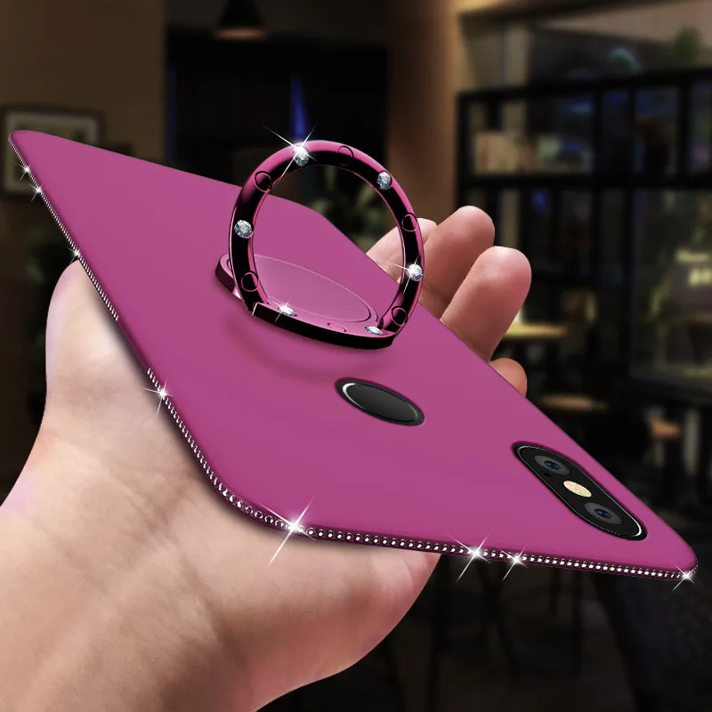 Силиконовый чехол с бриллиантами для Xiaomi Pocophone F1 Redmi 4A 6 6A S2 5A Plus Prime Note 4X 4 Pro Mi Max 3 A1 A2