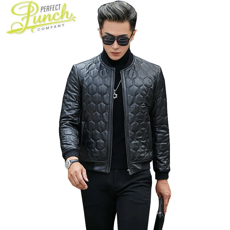 

Sheepskin Mens Coat Real Short Genuine Leather Men Autumn Bomber Jacket Parka Deri Mont SY9886G KJ4925