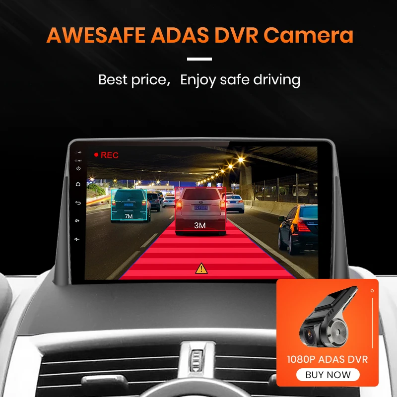 Автомагнитола AWESAFE PX9 для Renault Megane 2 2002-2009 мультимедийный видеоплеер с GPS 2din Android 10 0
