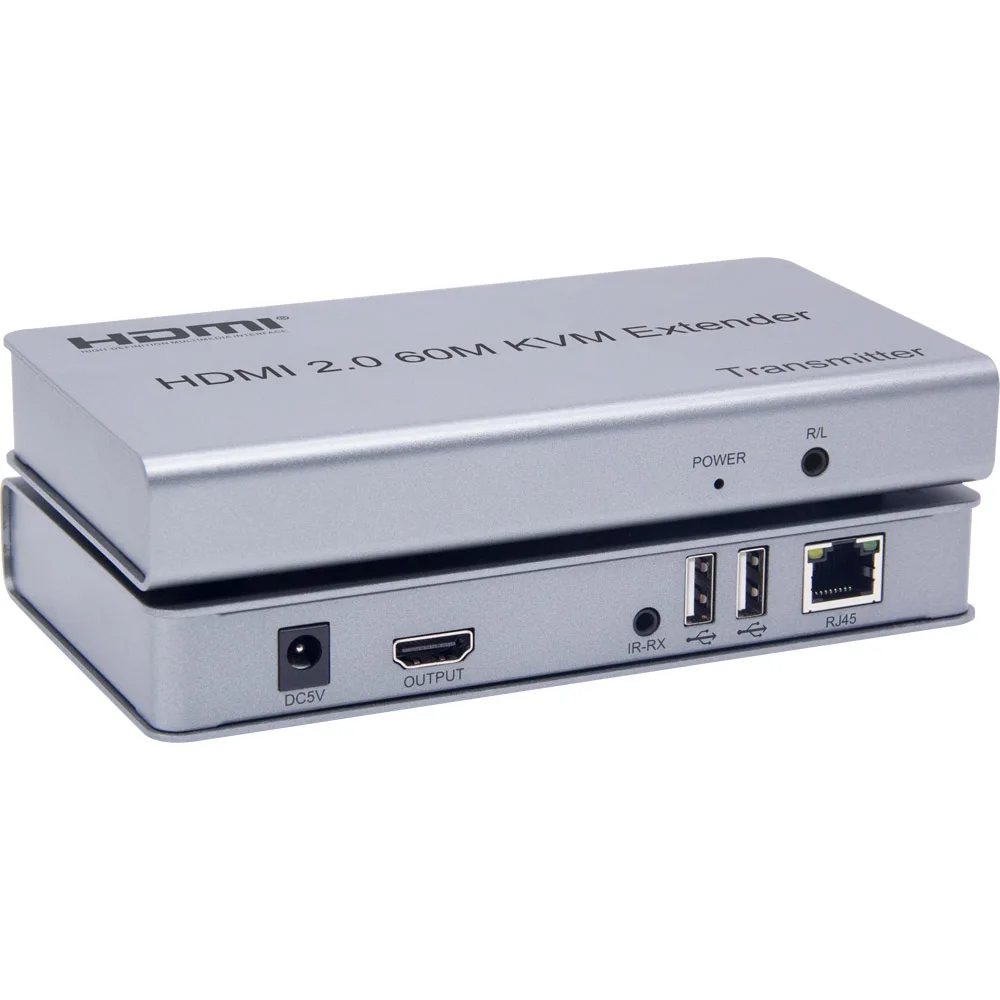 4K 60 Гц HDMI 2 0 USB KVM м удлинитель приемник передатчик конвертер через RJ45 Ethernet CAT 5e 6 6E