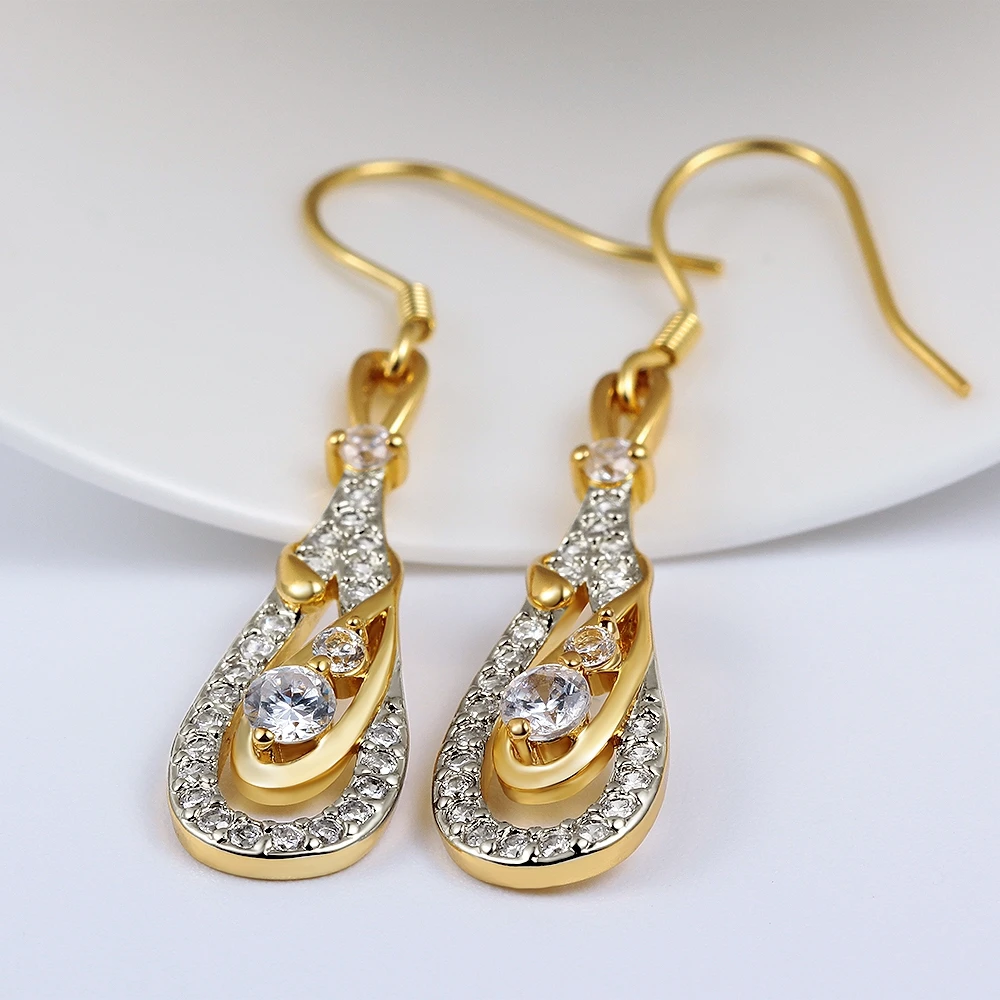 

SP038 Real 925 Sterling Silver Crystal Circle Earring For Women Making Jewelry Gift Wedding Party Engagement