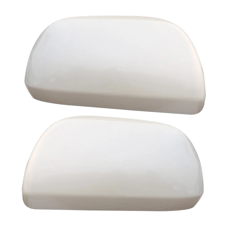 

1 Pair Left & Right Car White Side Wing Rearview Mirror Cover Cap Decor Fit for Toyota Highlander 2013 2012 2011 2010 2009 2008