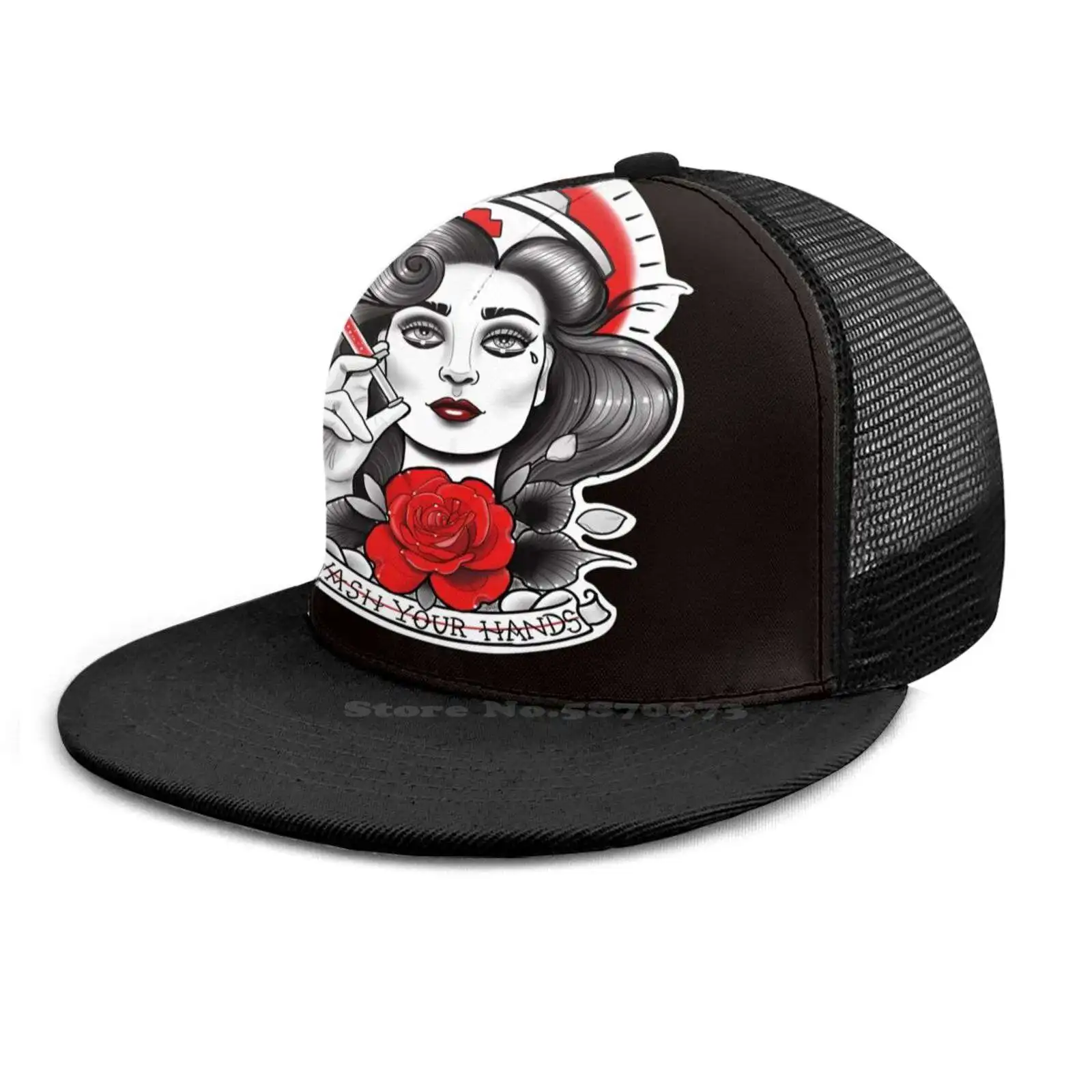 Бейсболка для мужчин и женщин стирать руки кепка с татуировкой медсестры