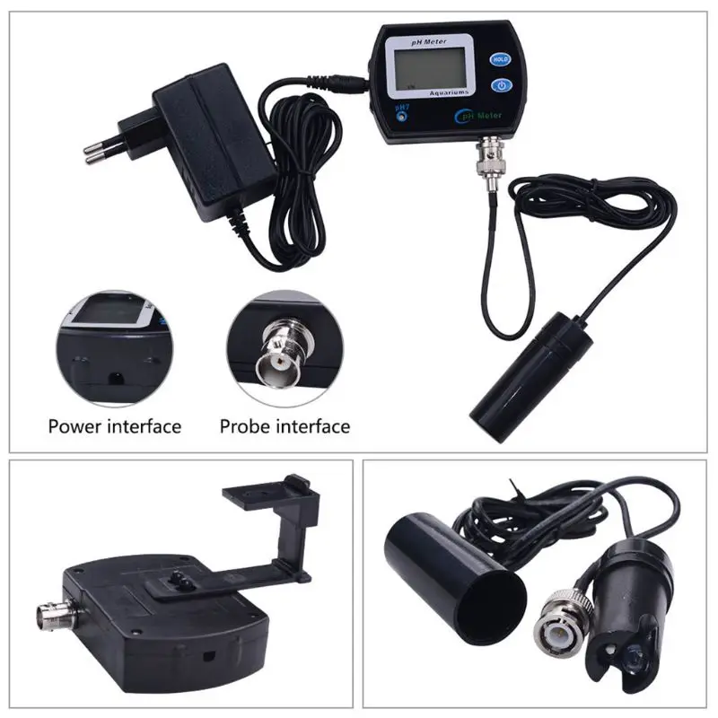 

Portable PH Meter Tester Accurate Digital Pen PH-990 Pocket Aquarium Wine Urine LCD PH Test with large screen