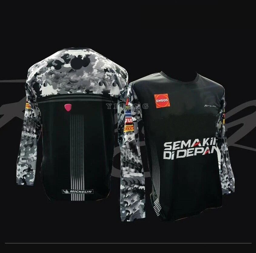 

2021 Summer Camouflage white Motorbike Motorcycle Quick Dry Men's For Yamaha Jersey Street Moto Riding Scooter Motocross Racing