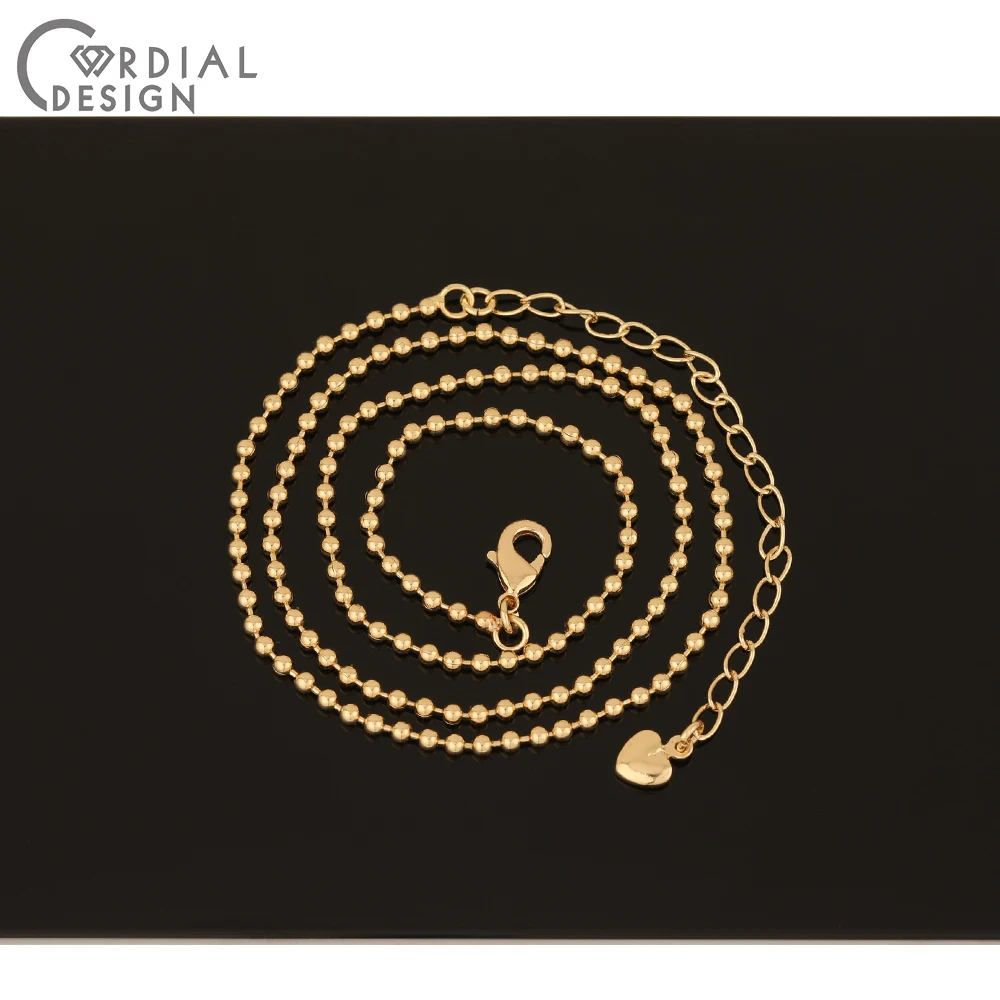 

Cordial Design 20Pcs Necklace Chain/Hand Made/Jewelry Accessories/Copper Chain For Necklace/Genuine Gold Plating/DIY Connectors