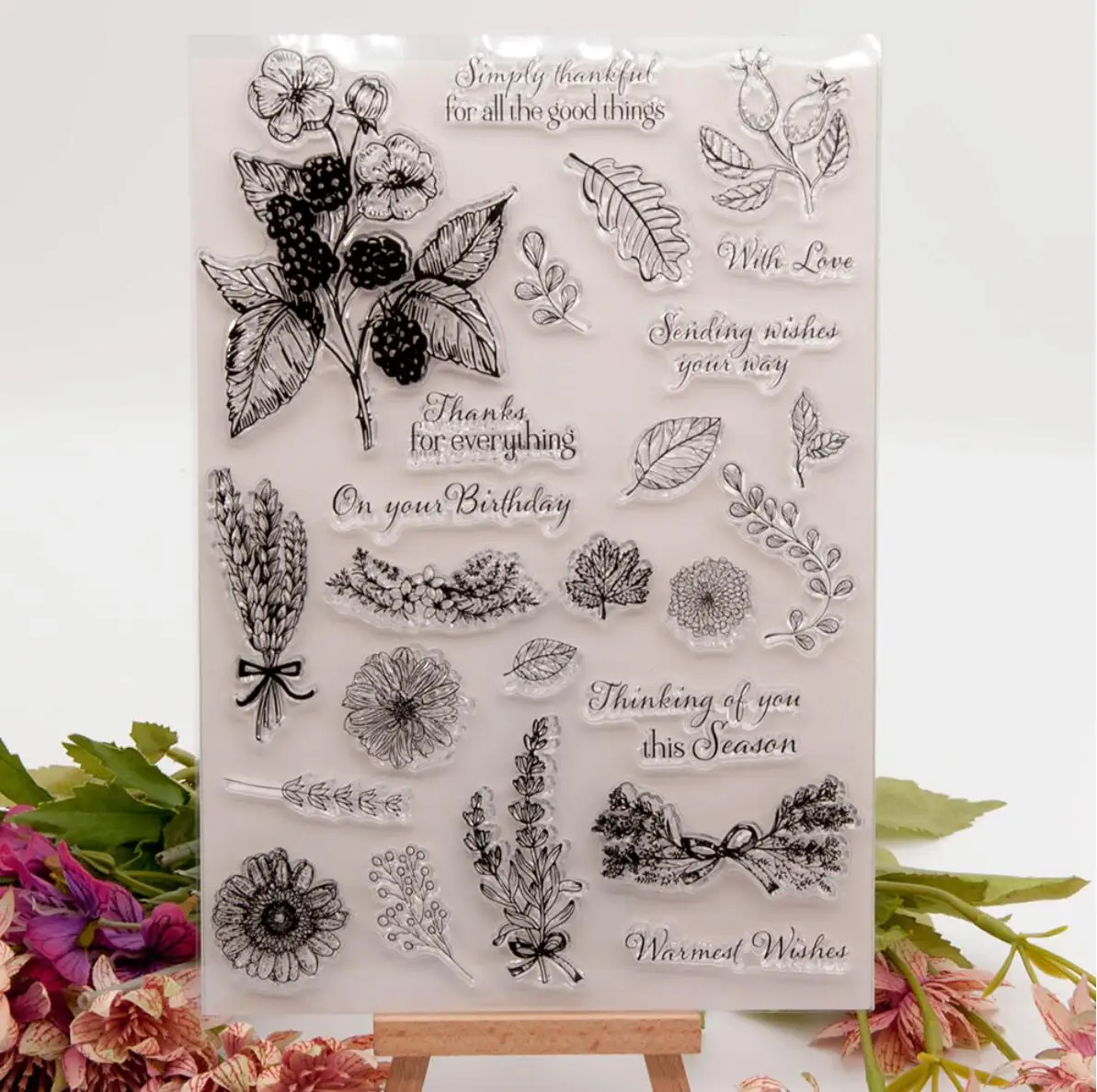 flower Clear Stamp/Seal for DIY scrapbooking/photo album Decorative clear stamp sheets A286 | Stamps