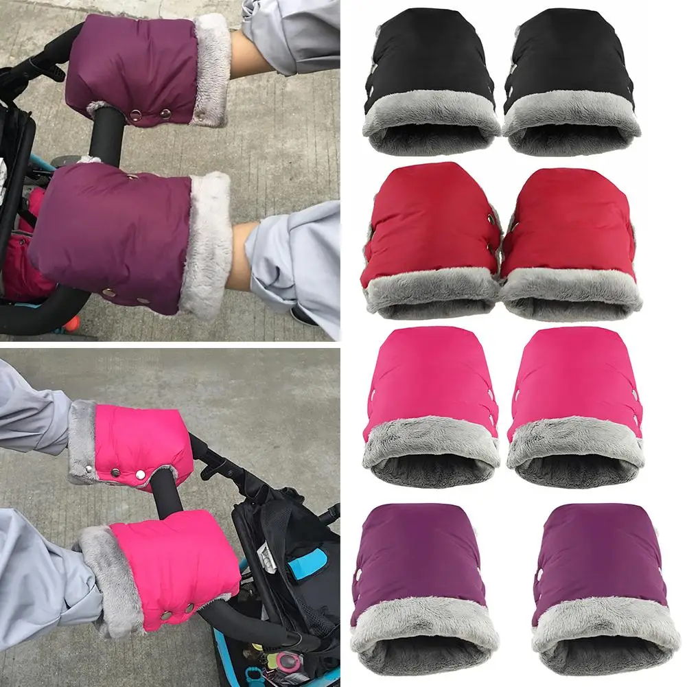 

Winter Warm Stroller Gloves Pushchair Hand Muff Waterproof Pram Accessory Mitten Kids Baby Buggy Clutch Cart Thick Gloves