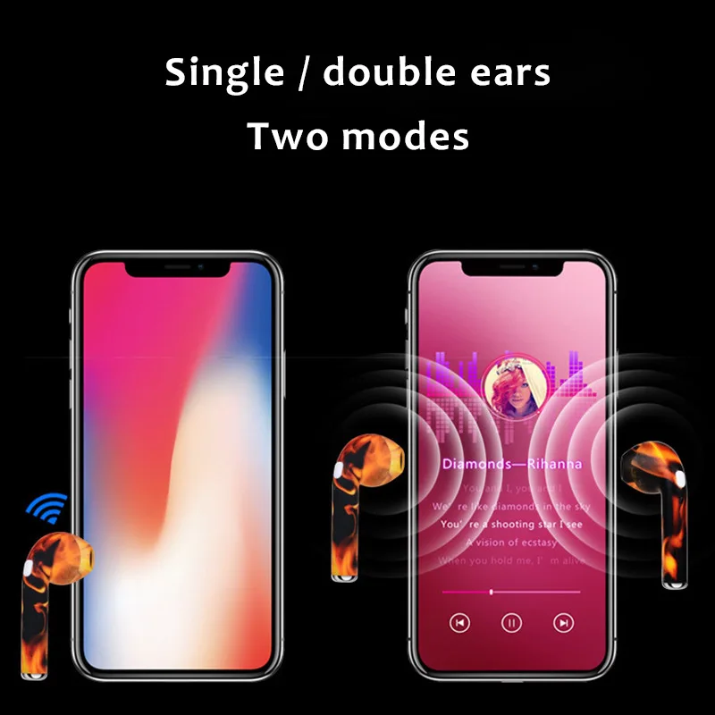 I7s TWS беспроводные Bluetooth наушники цветная окрашенная гарнитура спортивные Hifi