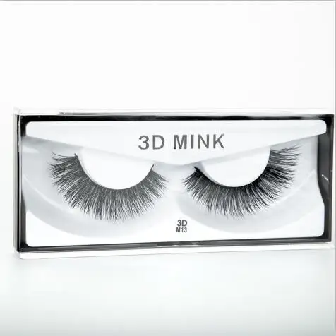 1 Pair Neflyon, новинка, натуральные норковые волосы, 3D ресницы для макияжа, натуральные толстые накладные ресницы, натуральный мех, Полоска, накладные ресницы для наращивания, 1 пара - Цвет: 1 Pair