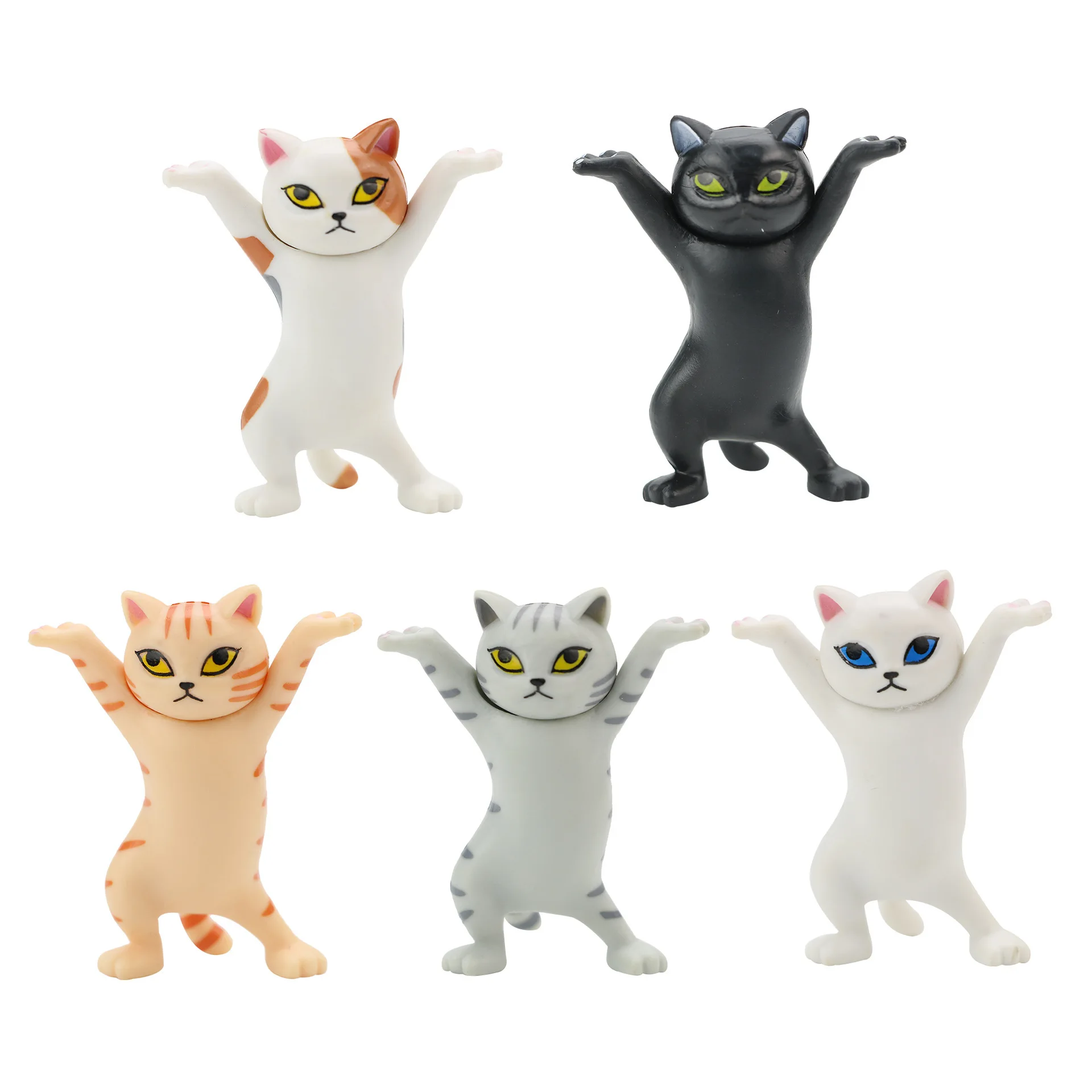 

Cat Pen Holder Black Cat Without Coffin Bracket Kids Funny Cat Pen Holder Kids Adult Doll Toy Gift Weightlifting Cat Pen Holders