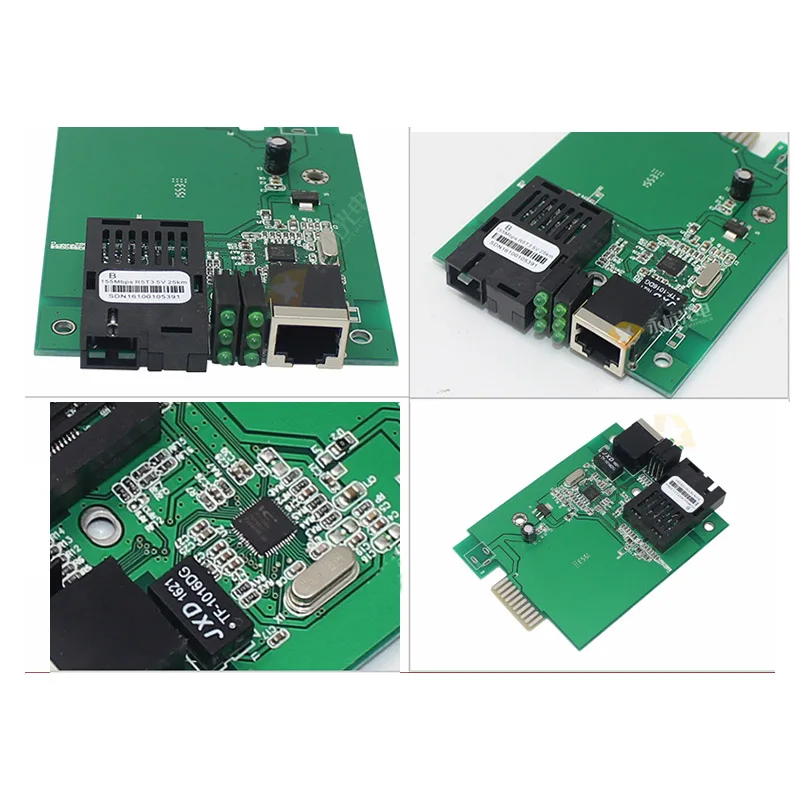 16-слотовая флейта волоконный переключатель 100 м трансивер PCB 1000M оптический