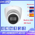 Камера видеонаблюдения Dahua, 8 Мп, 4K, встроенный микрофон, SD-карта