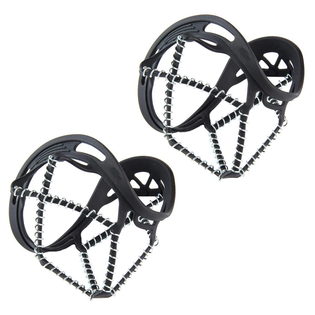 

Crampons Ice Cleats Traction Grips Anti-Slip Hiking Boots Shoes Ice Spikes Spring Metal Safety Device For Winter Snow Walker