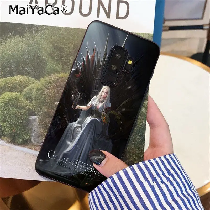 MaiYaCa Game of Thrones Jon Snow dragon TPU Soft Phone Case for Samsung S9 plus S5 S6 S6edge S6plus S7 S7edge S8 S8plus Cover | Мобильные