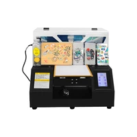 full automatic a4 uv printer flatbed printers for phone case bottles pen plastic metal acrylic wood glass with uv inksoftware