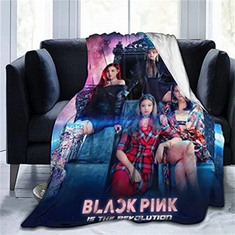 

3D Blanket Korea Kpop Girls Flannel Bed Throw Soft Cozy Bedspread Sofa Gift All Season Living Room/Bedroom/Office Warm Blanket