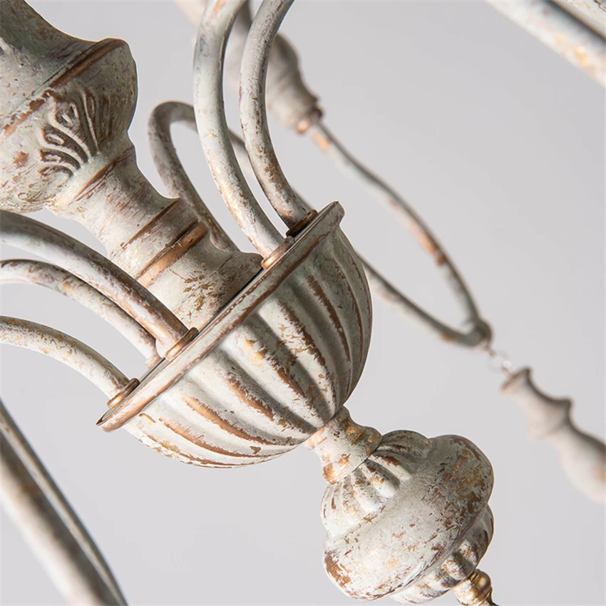 Винтажные фонарики из железа люстры Светильники для загородной гостиной лампы