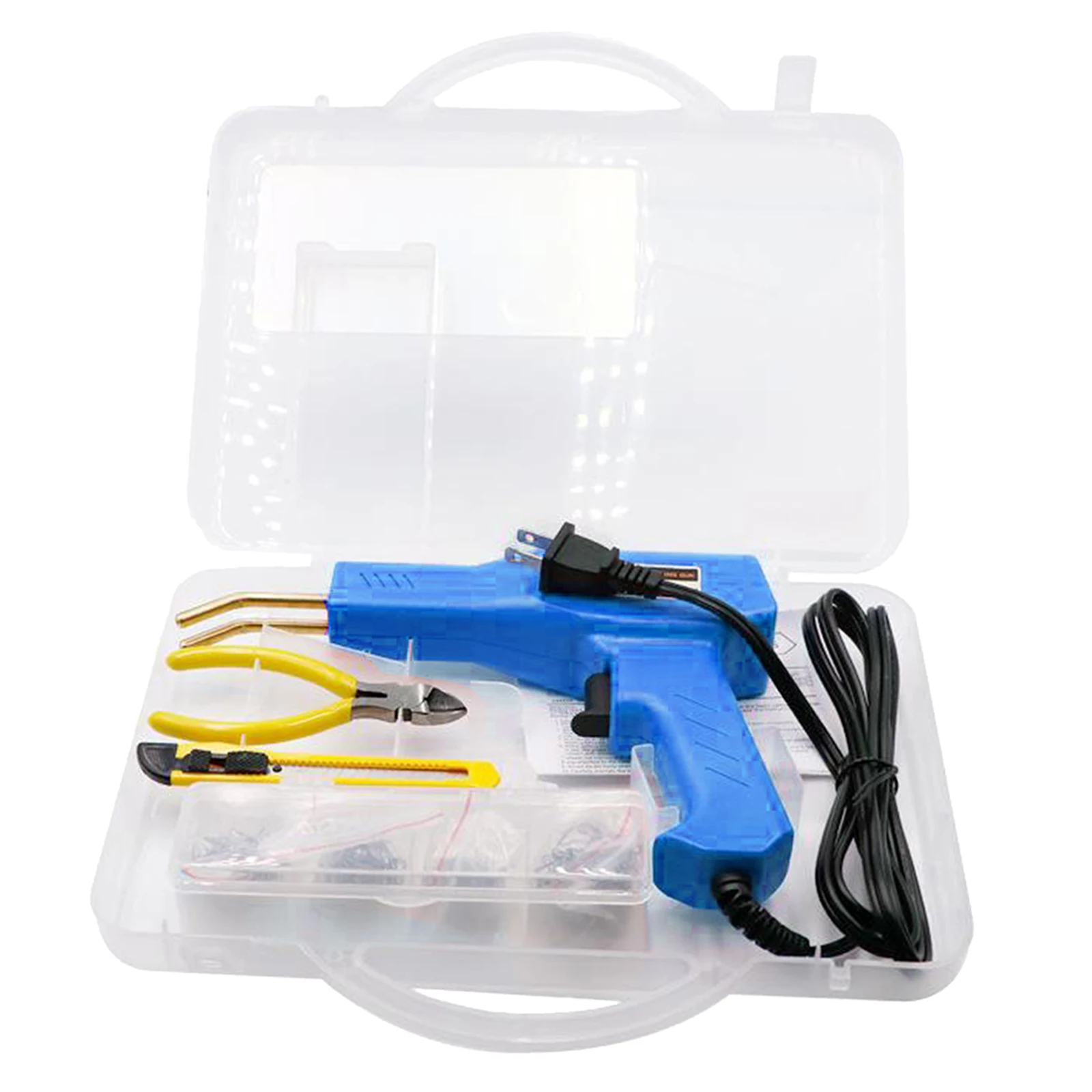 

Hot Stapler Machine Handy Plastic Weld Garage Tools Repairing Kits Blue