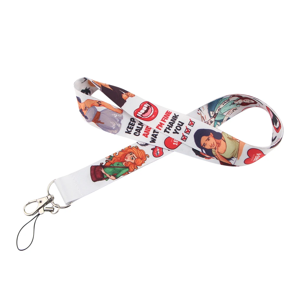 Ransitute R1125 ТВ серии Дневники вампира Lanyards Id бейдж держатель брелок тренажерный зал