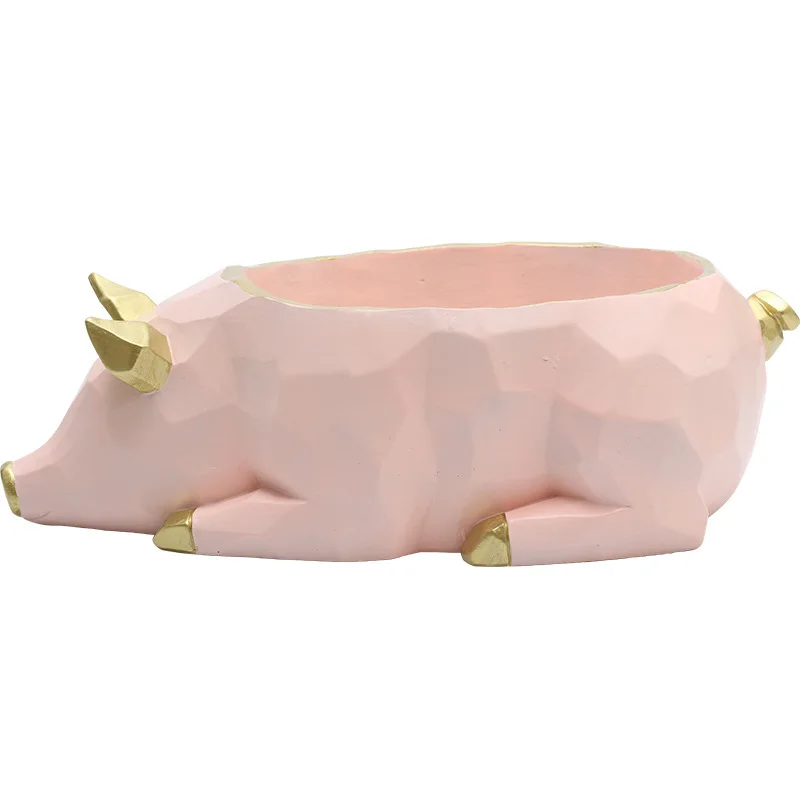 

ANIMAL STATUE ORNAMENT DECORATION CANDY STORAGE BOX KEY STORAGE ORGANIZER RESIN CRAFTS ABSTRACT SCULPTURE DEER STATUE GEOMETRIC