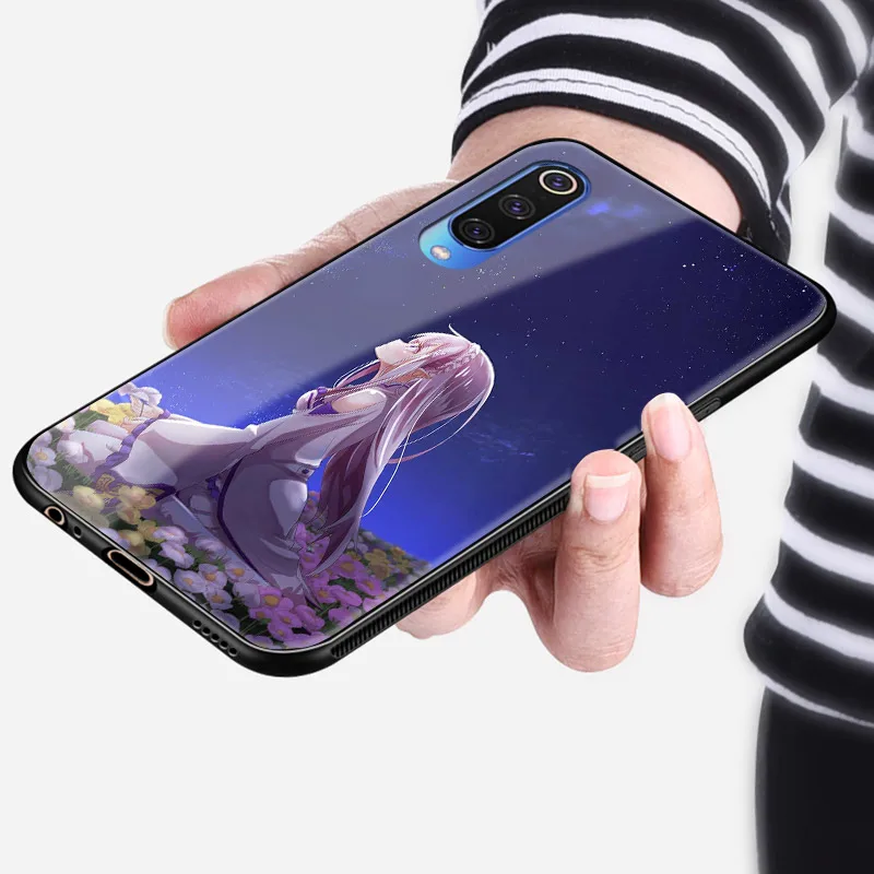Чехол для телефона Re Zero с аниме ОЗУ Рем Эмилия Xiaomi mi 6x8 9 se mix 2 2s 3 redmi note 5 6 7 pro