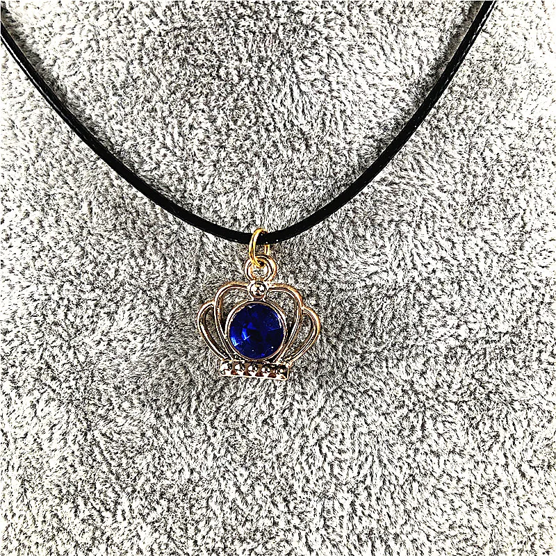 2019 ожерелье с кулоном в виде короны розовое золото модное женское Хрустальное